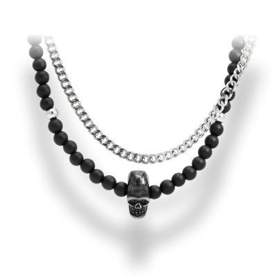 Gothik agates noir et acier