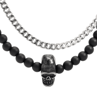 Gothik agates noir et acier