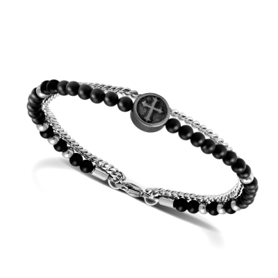 Gothik croix et agates noires