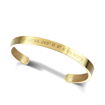 Bracelet jonc WAY PVD Jaune...