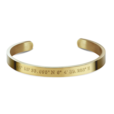 Bracelet jonc WAY PVD Jaune...