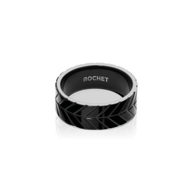 Bague MAJOR 4mm PVD Noir