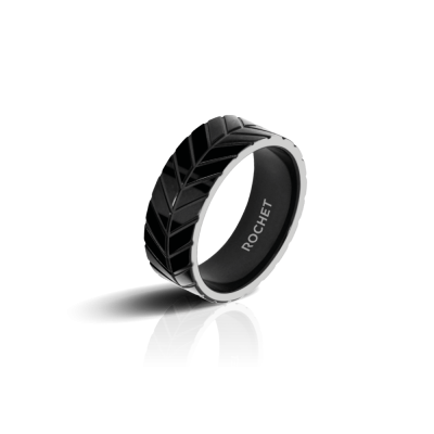 Bague MAJOR 4mm PVD Noir