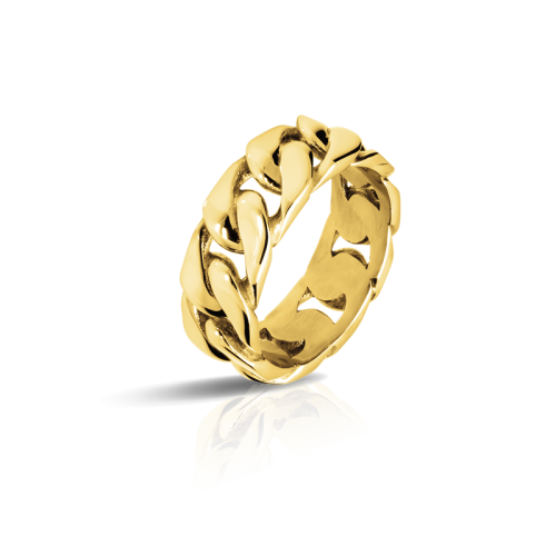 Bague Acier DANDY 8mm PVD...