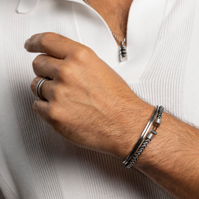 Bracelets DUETTO 8mm Acier...