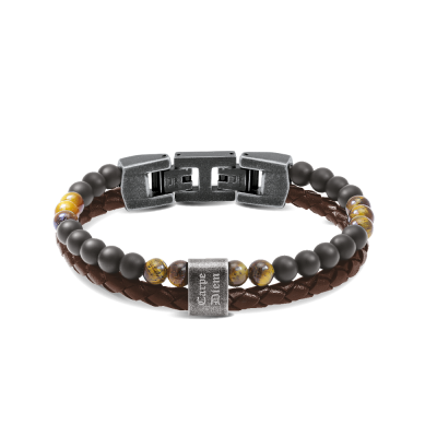 Bracelet KARMA marron carpe...