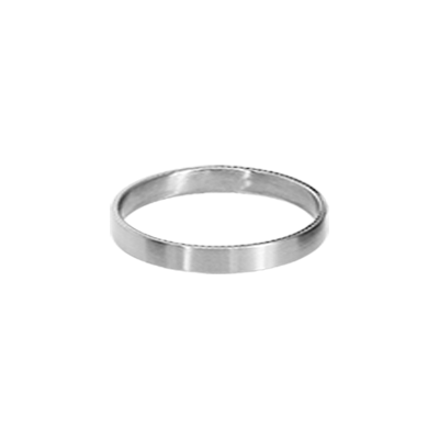 Bague PURE en acier satiné