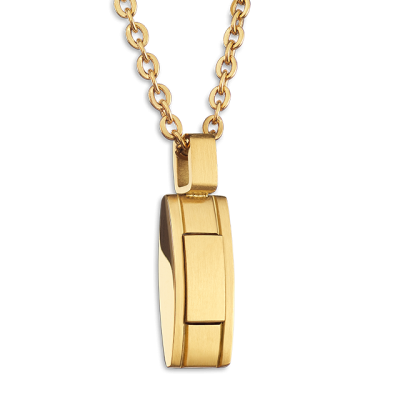 Pendentif FAME en acier PVD...